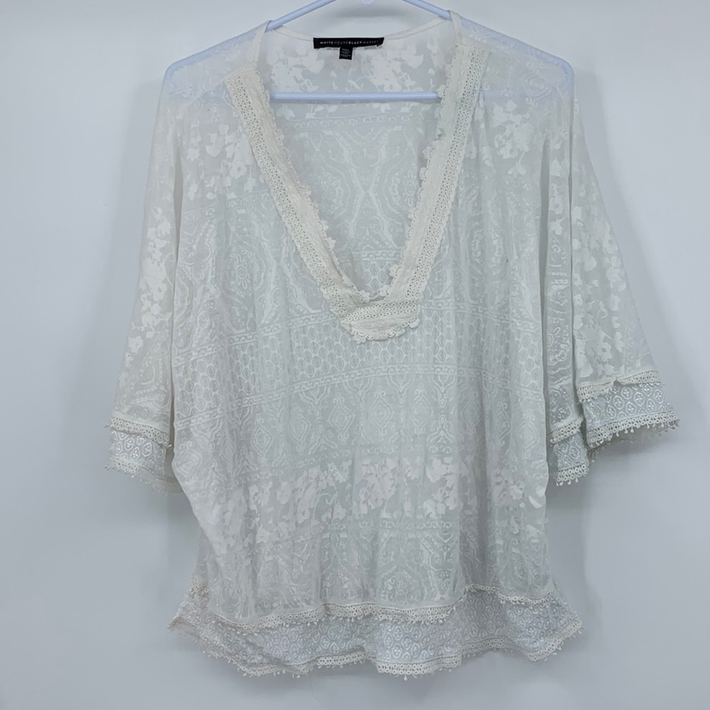 White, Lace, White House Black Market NWOT